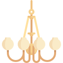 The Gilded Glow chandelier and lamp store logo